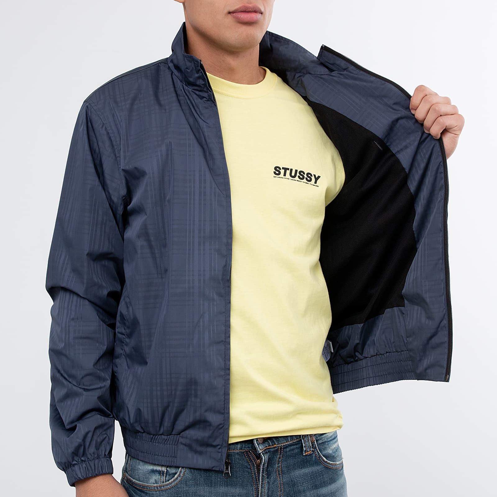 Jackets Stüssy Plaid Track Jacket Navy