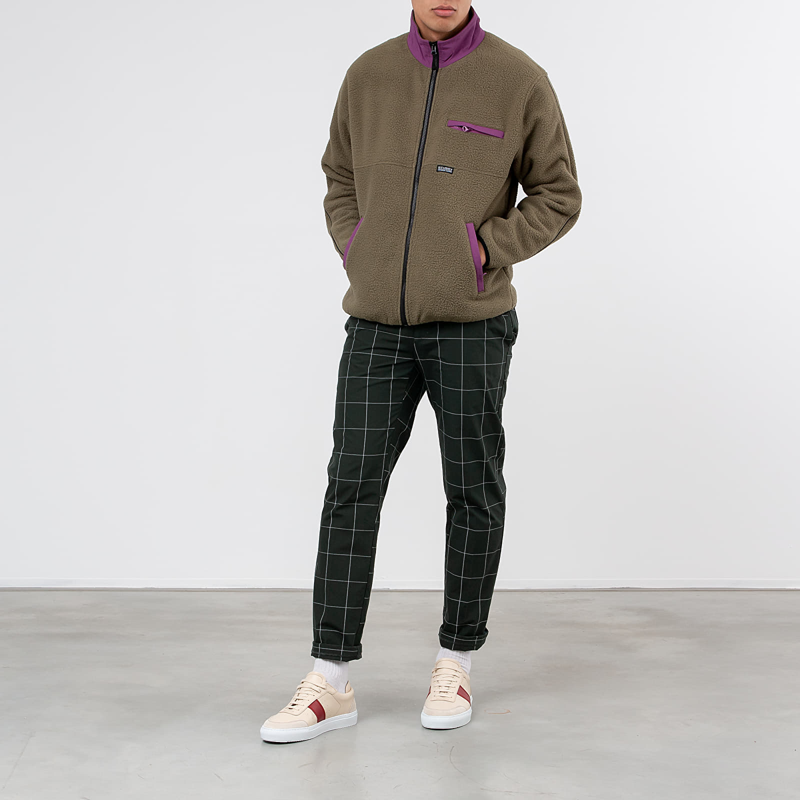 Hoodies and sweatshirts  Stüssy Nylon Mock Neck Olive