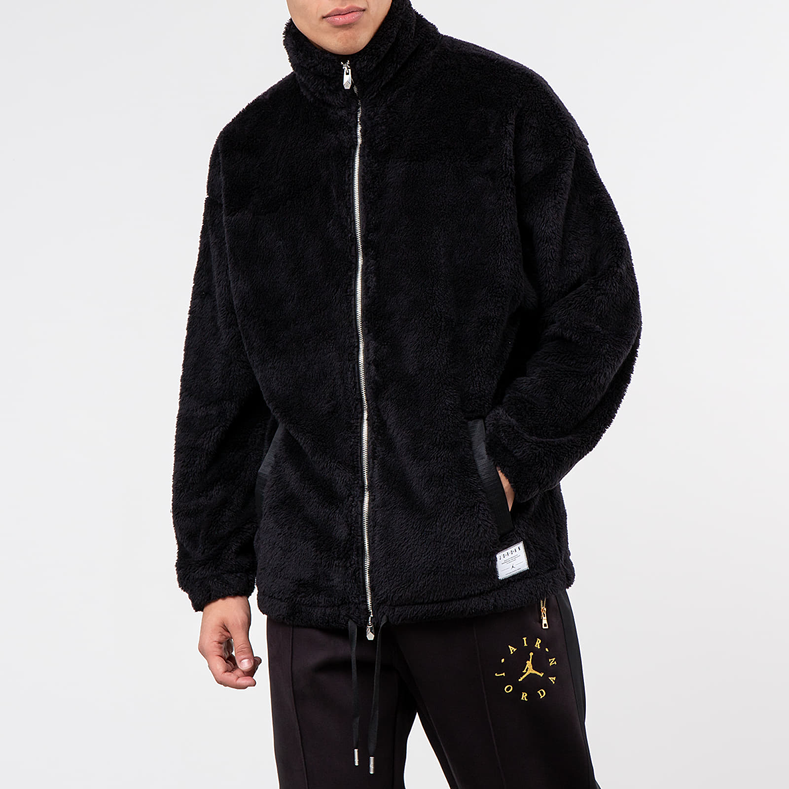 Jordan black cat fc coach jacket sales