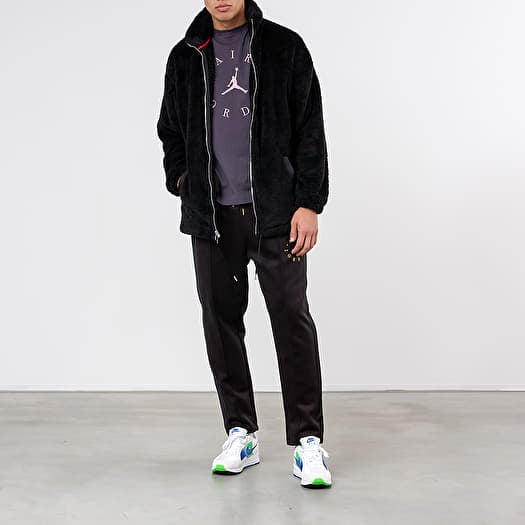 Jordan Black Cat Sherpa Coaches Jacket