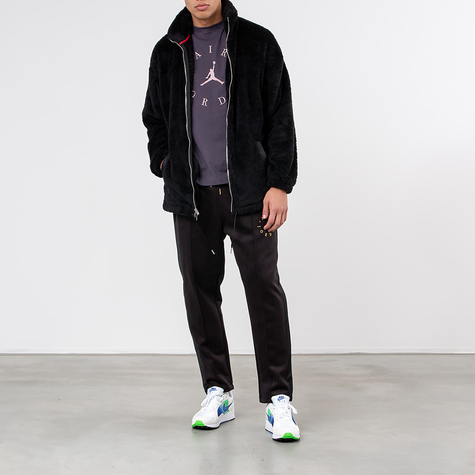 Jordan black cat fc coach jacket sales