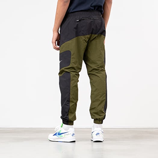 Pants and jeans Nike Sportswear Re Issue Pants Black Legion Green White Footshop