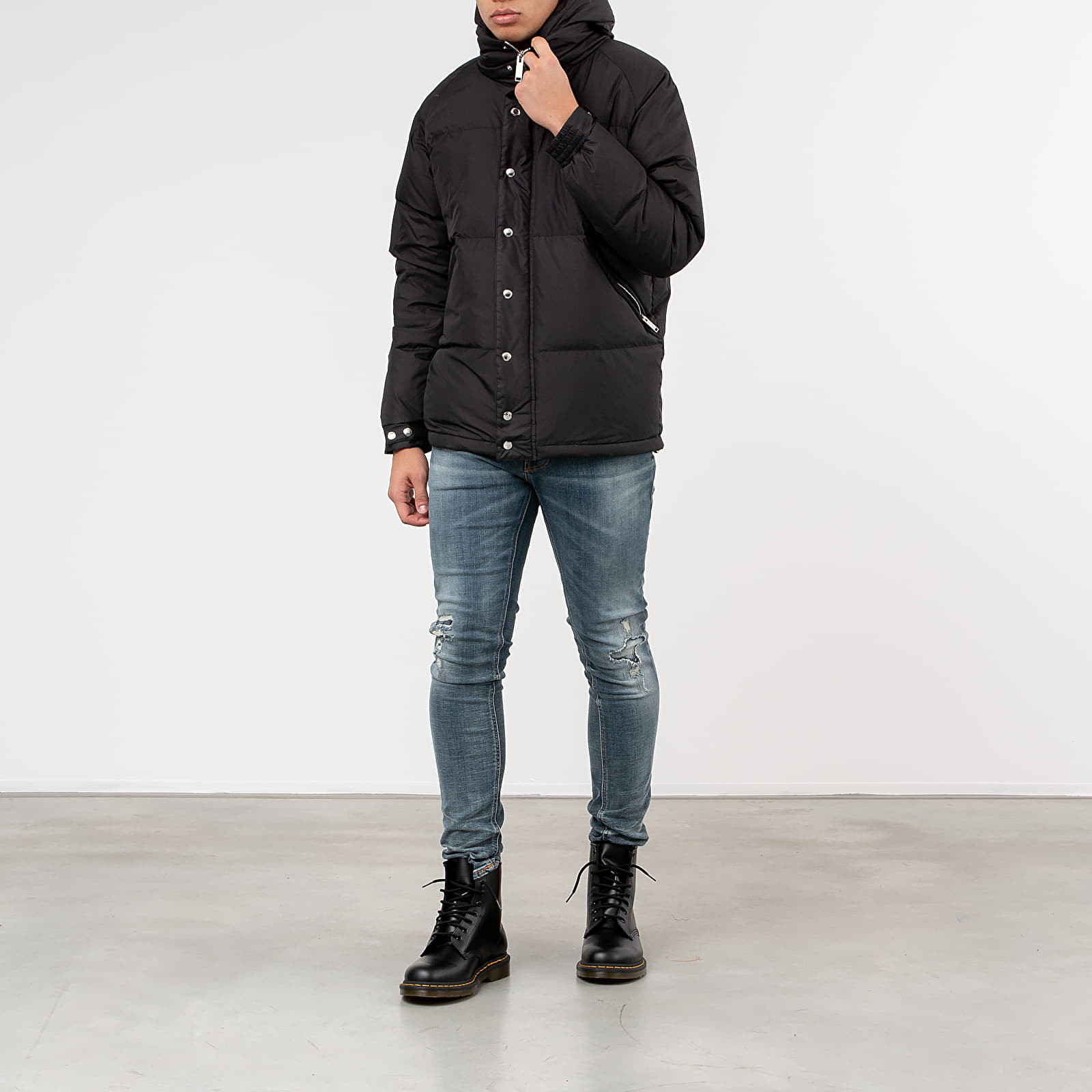 Jackets MAISON KITSUNÉ Hooded Fox Head Down Jacket Black