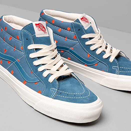 Vans mid top hombre azul sales