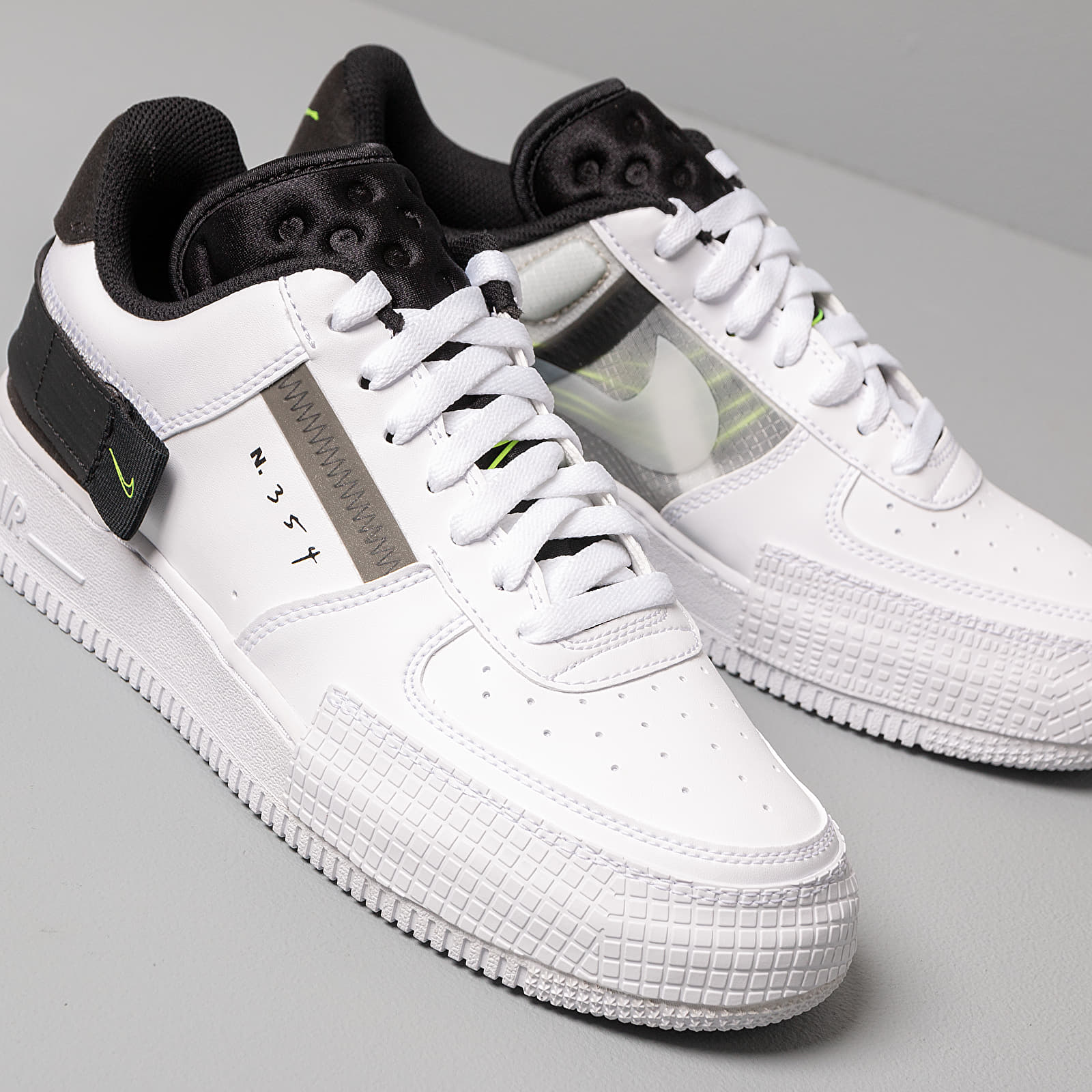 Men's shoes Nike Air Force 1-Type White/ Volt-Black-White | Footshop
