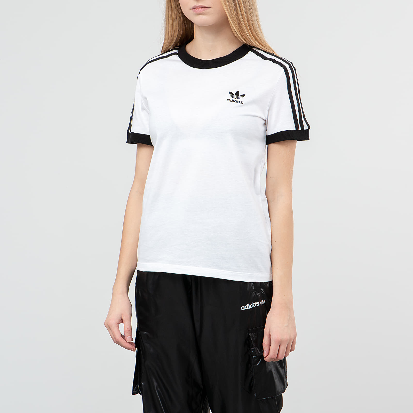 T-shirts adidas 3 Stripes Tee White/ Black