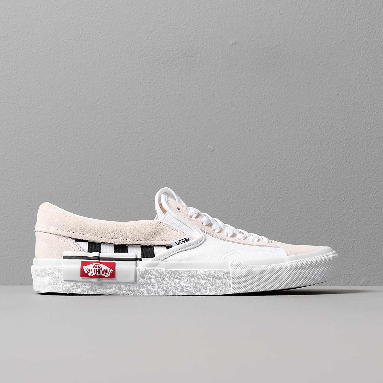 Vans slip on 2025 cap checkerboard black