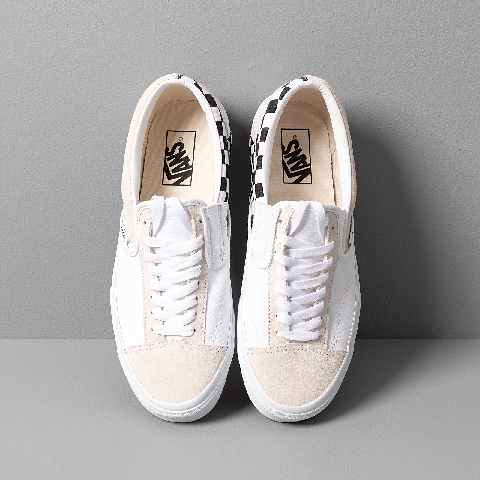 Vans slip discount on cap checkerboard
