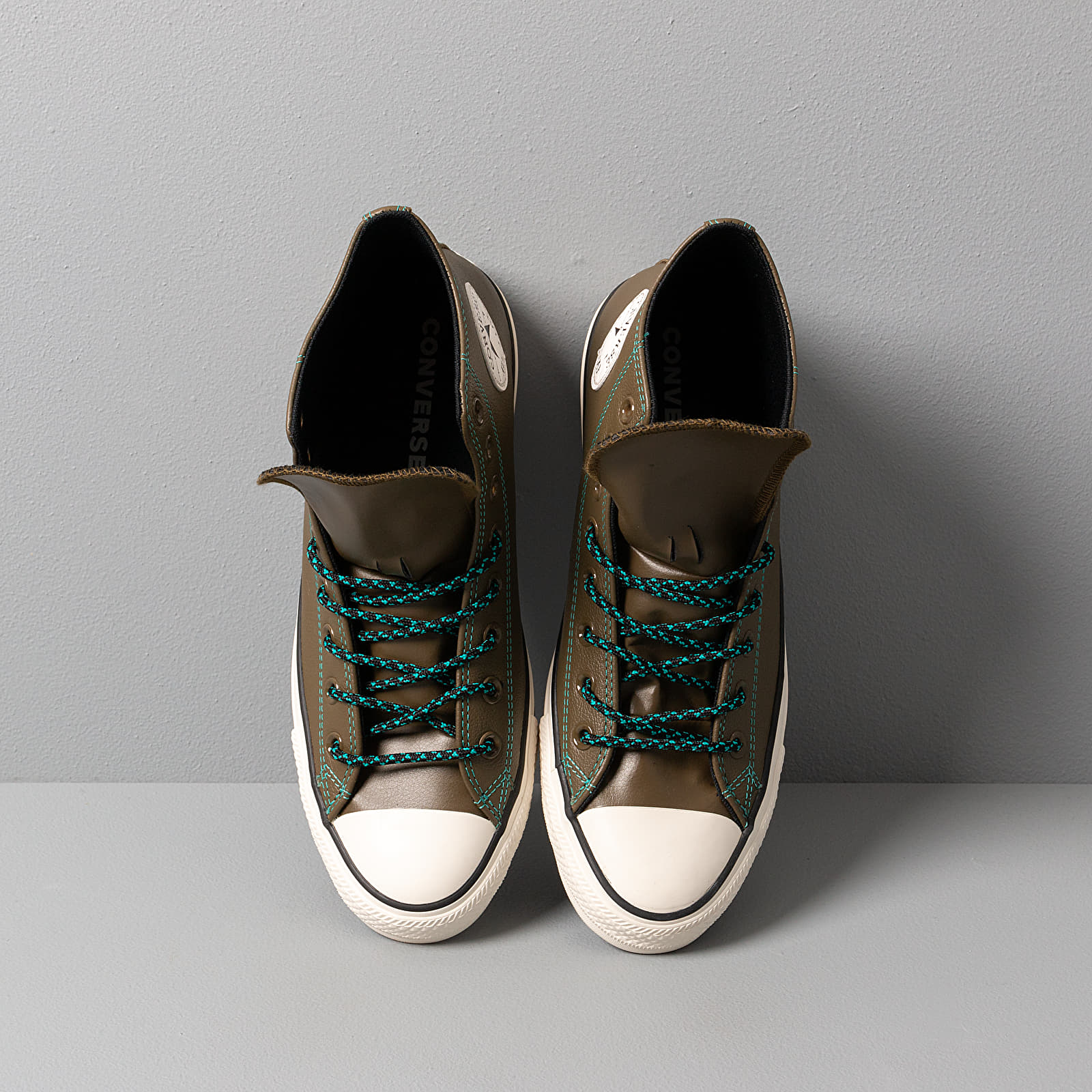 Pánske tenisky a topánky Converse Chuck Taylor All Star Archival Leather Surplus Olive/ Turbo Green/ Egre