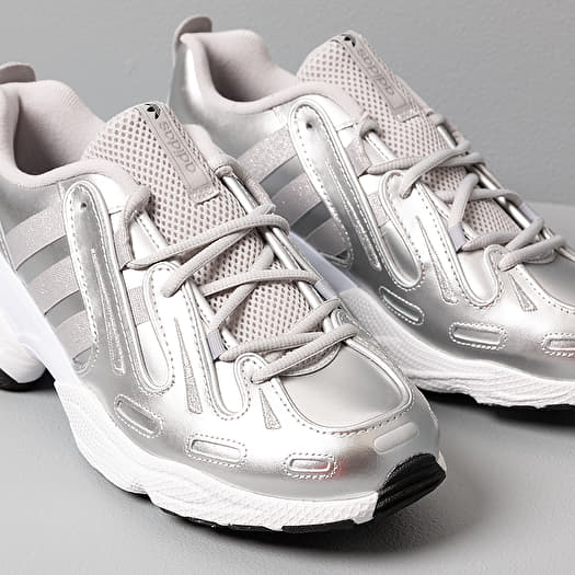 Adidas originals eqt gazelle trainers in white and silver outlet