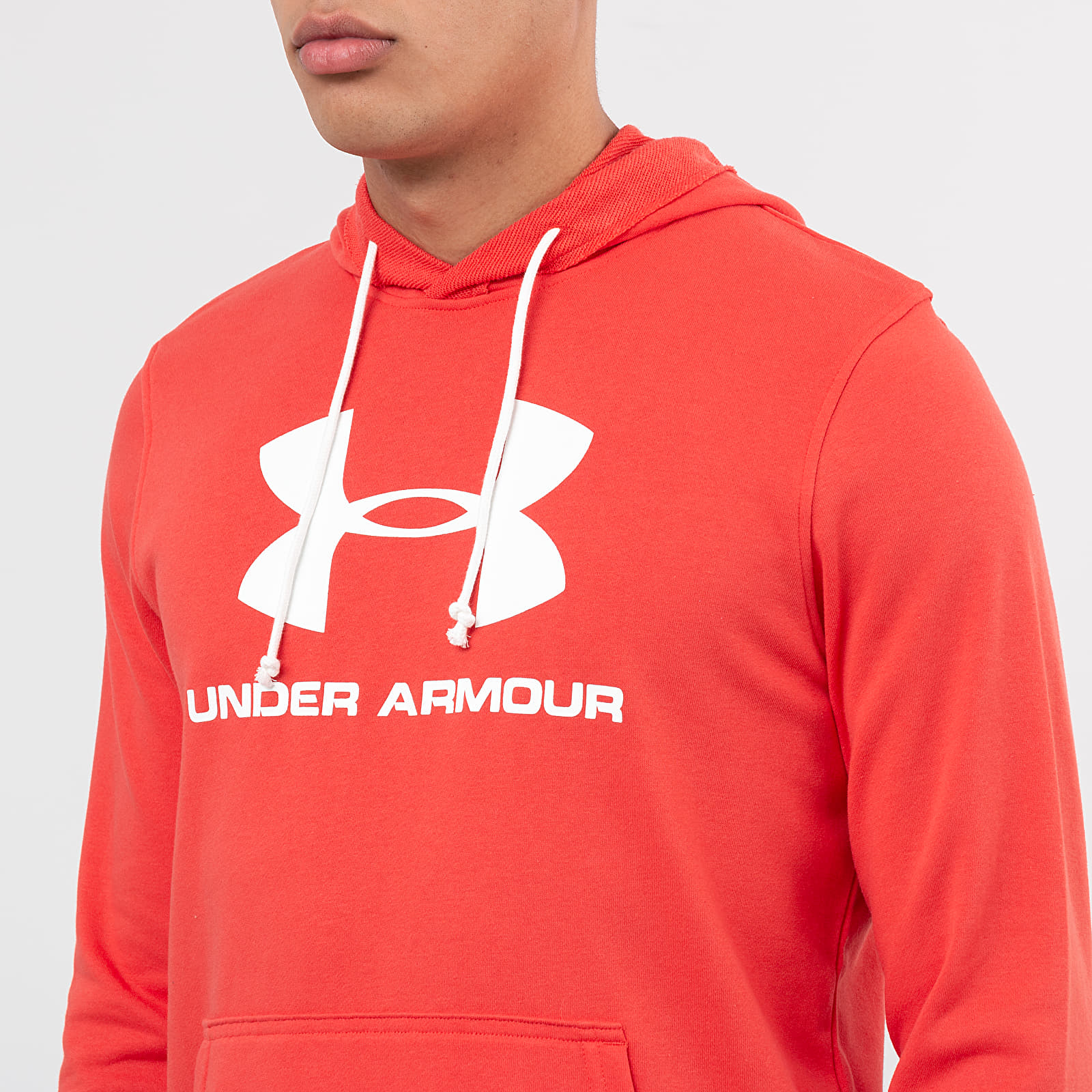 Red under shop armour logo
