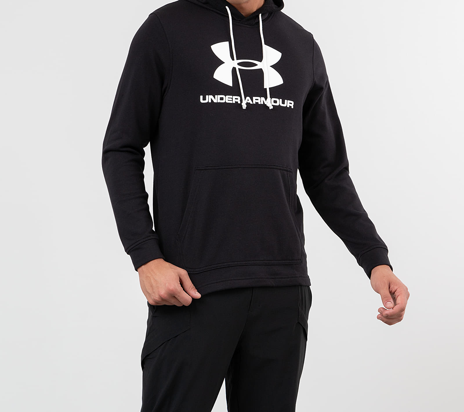 Hanorac Under Armour Sportstyle Terry Logo Hoodie Black