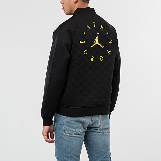 Black and shop gold jordan sweater