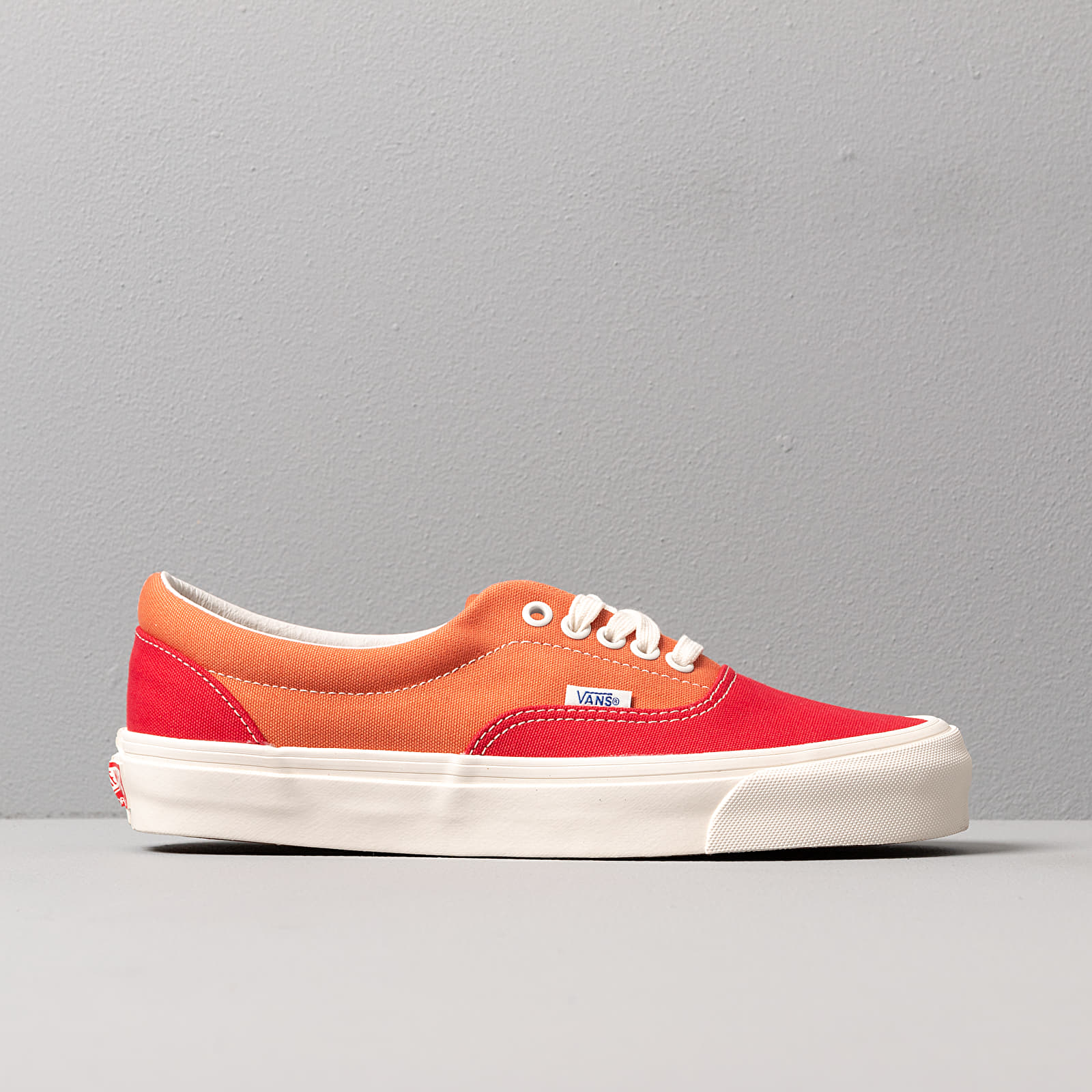 Men s shoes Vans OG Era LX Canvas Racing Red Orange Footshop