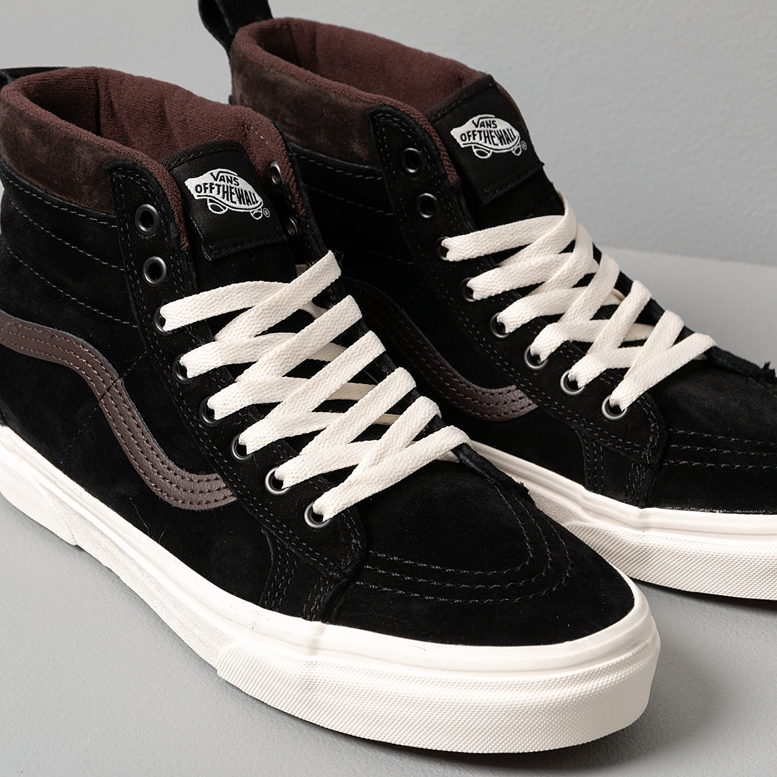 Men s shoes Vans Sk8 Hi MTE Black Chocolate Torte Footshop