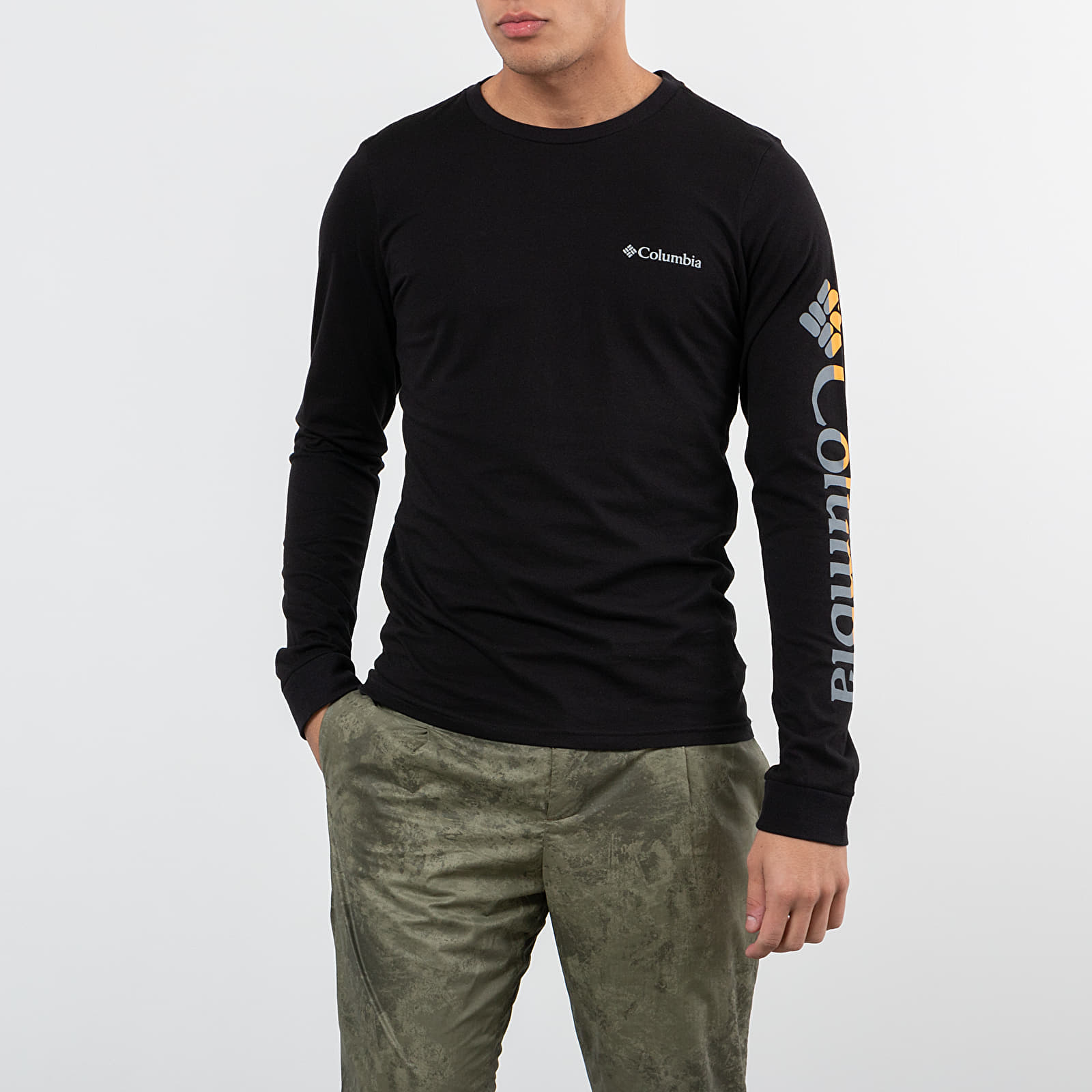 T-shirts à manches longues Columbia Lodge Long Sleeve Graphic Tee Black
