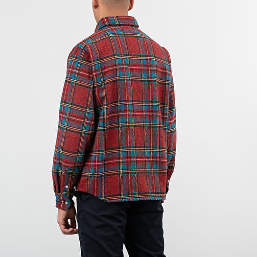 Shirts Billionaire Boys Club Check Flannel Shirt Blue (B19132 Blue