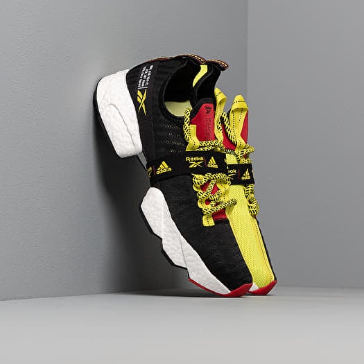 Manner Reebok Sole Fury BOOST Black Hypergreen Rbk Red Footshop
