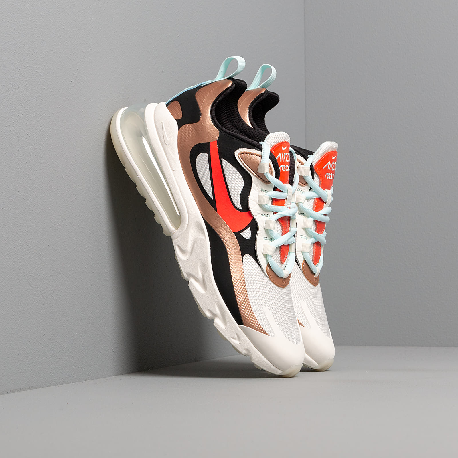 Women s shoes Nike Wmns Air Max 270 React Sail Black Mtlc Red Bronze Pure Platinum Footshop