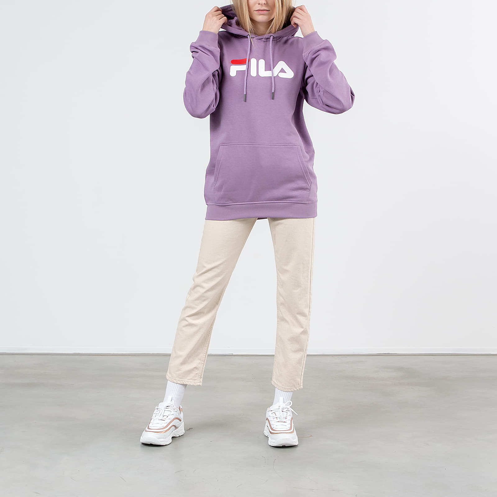 Oversized fila hoodie shop