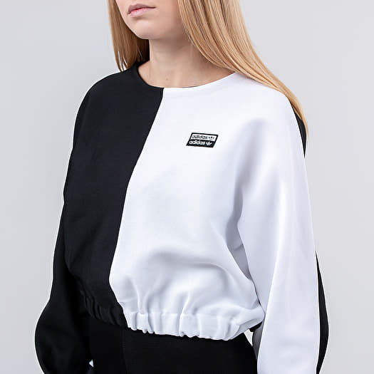 Black and white adidas sweatshirt clearance womens