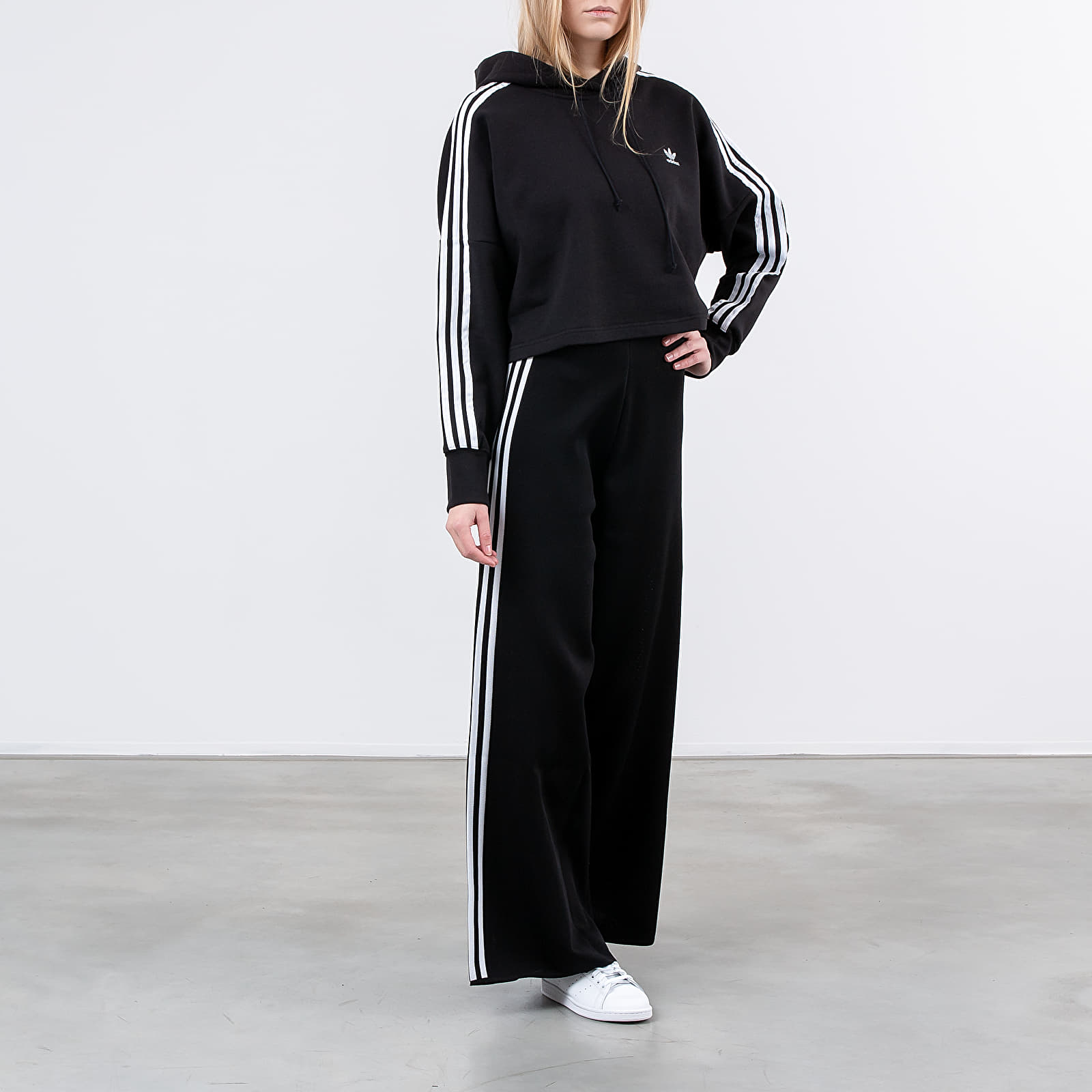 Hoodies and sweatshirts  adidas Cropped Hoodie Black