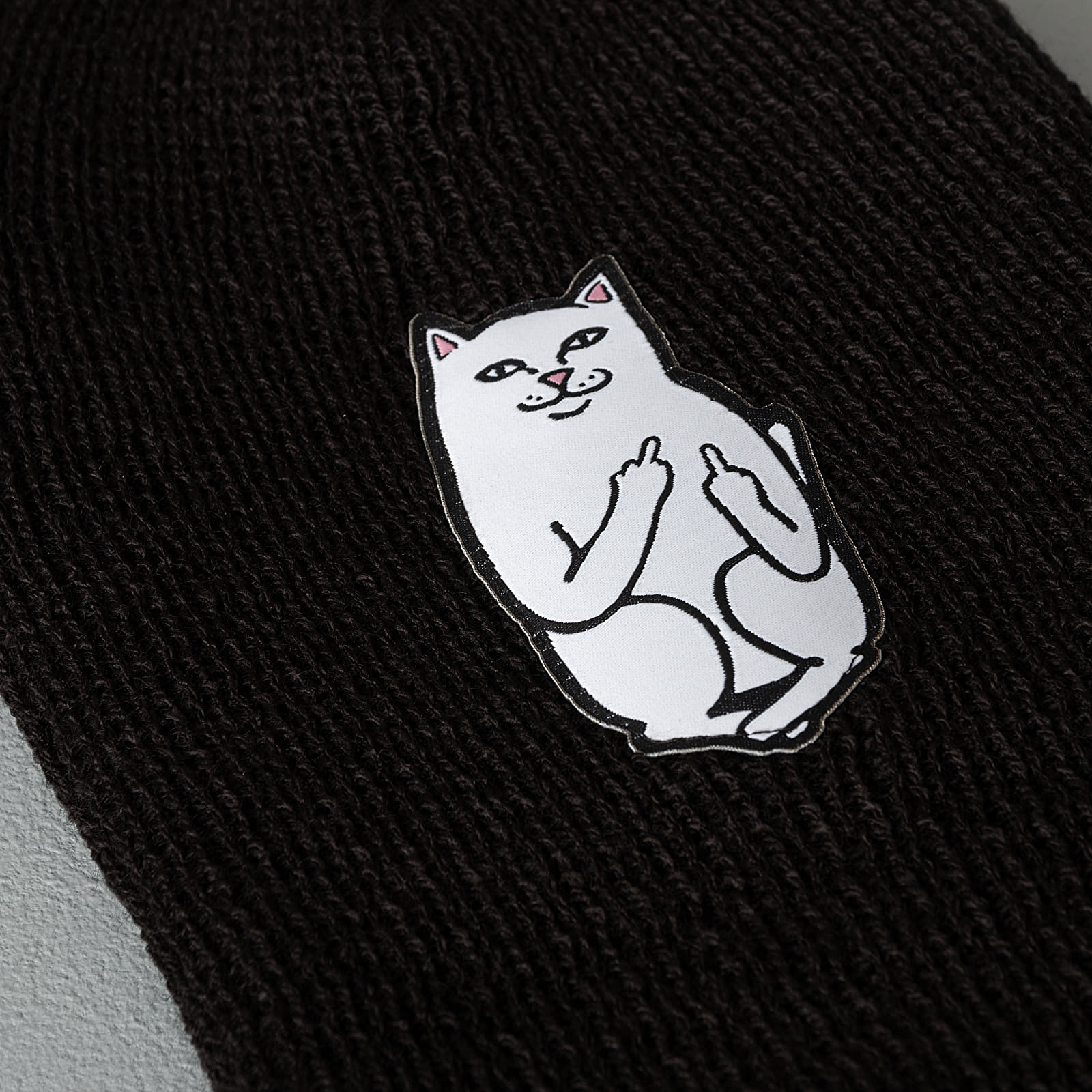 Hatter RIPNDIP Lord Nermal Rib Beanie Black