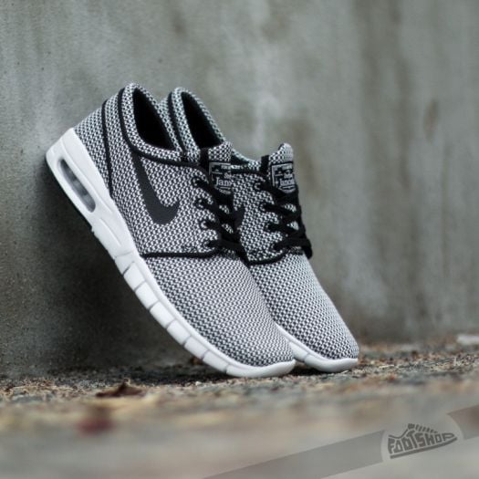 Sb stefan janoski max gunsmoke white  and  black shoes hotsell
