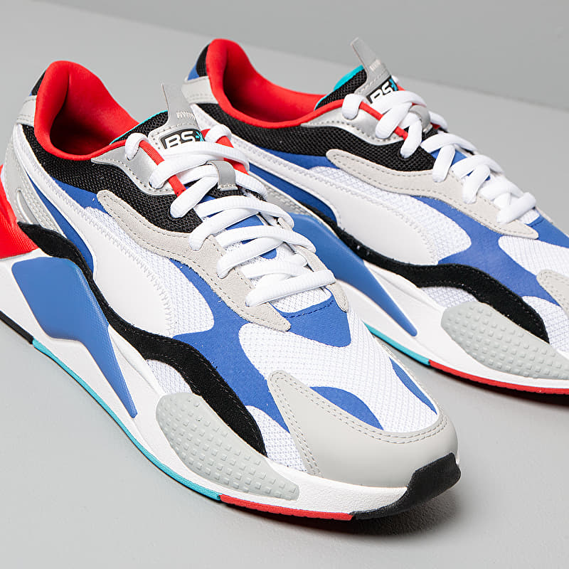 Puma RS-X³ Puzzle Puma White-Dazzling Blue-Hi Rise | Footshop