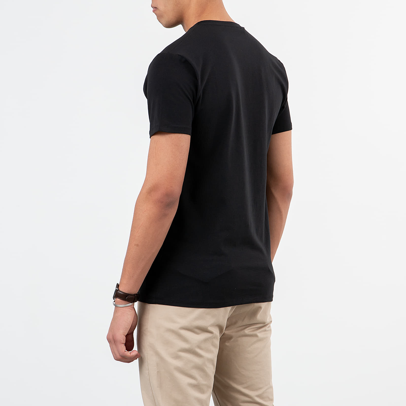T-shirts SELECTED V-Neck Tee Black