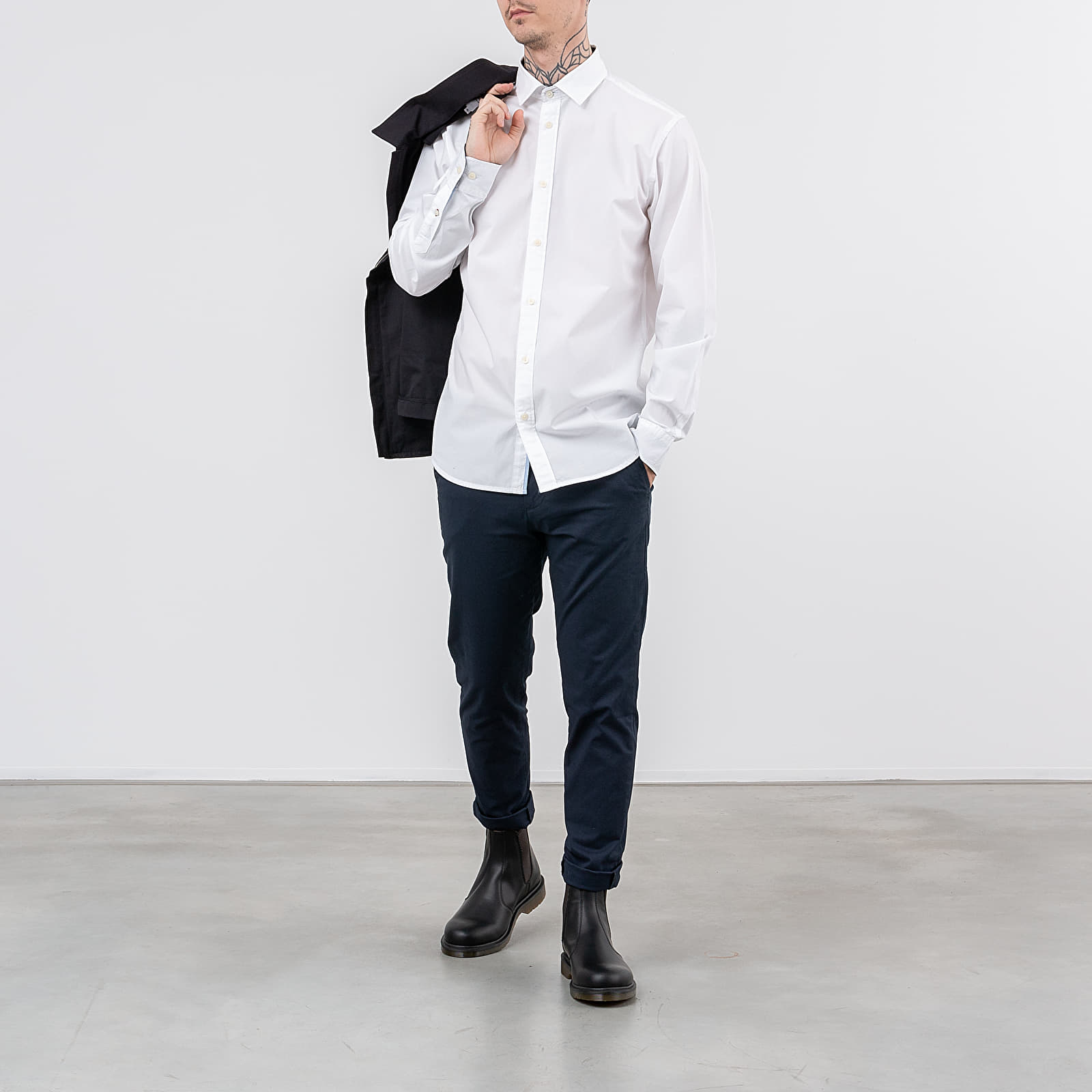 Koszule SELECTED Slim Fit Shirt White