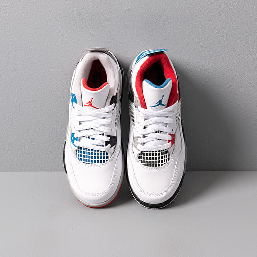 jordan 4 white and blue and red