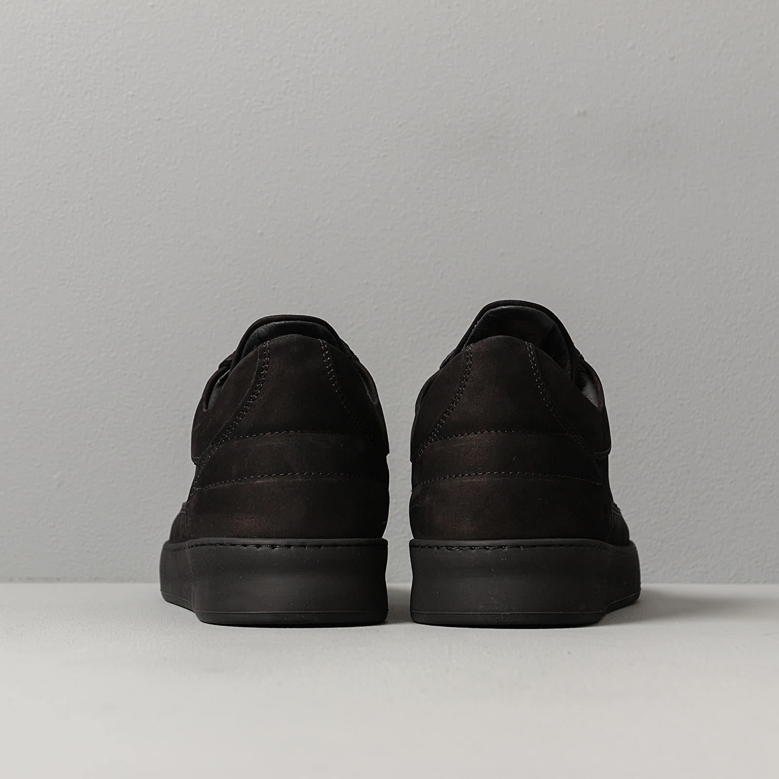 Pánske tenisky a topánky Filling Pieces Low Top Plain Lane Nubuck All Black