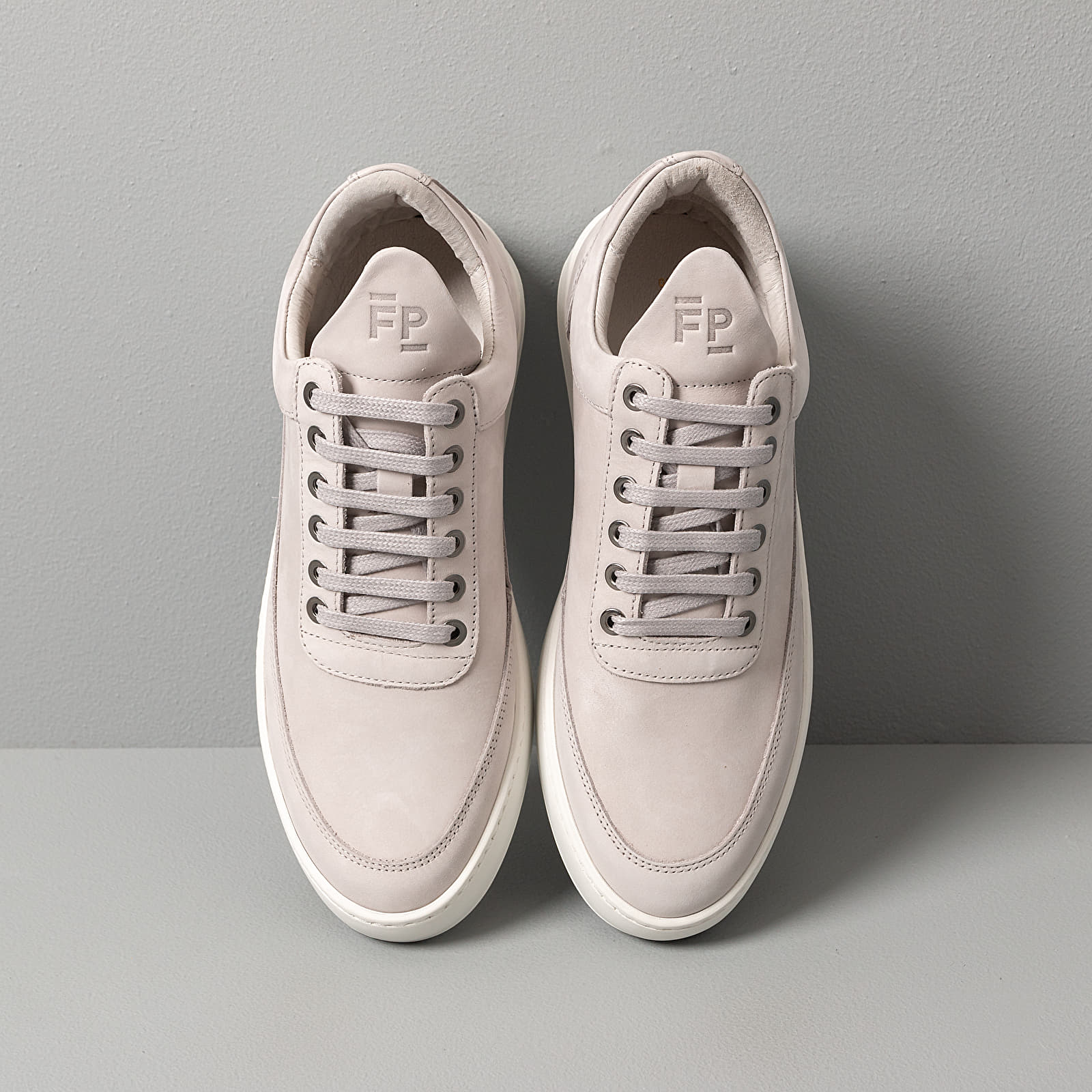 Herren Sneaker und Schuhe Filling Pieces Low Top Plain Lane Nubuck Grey