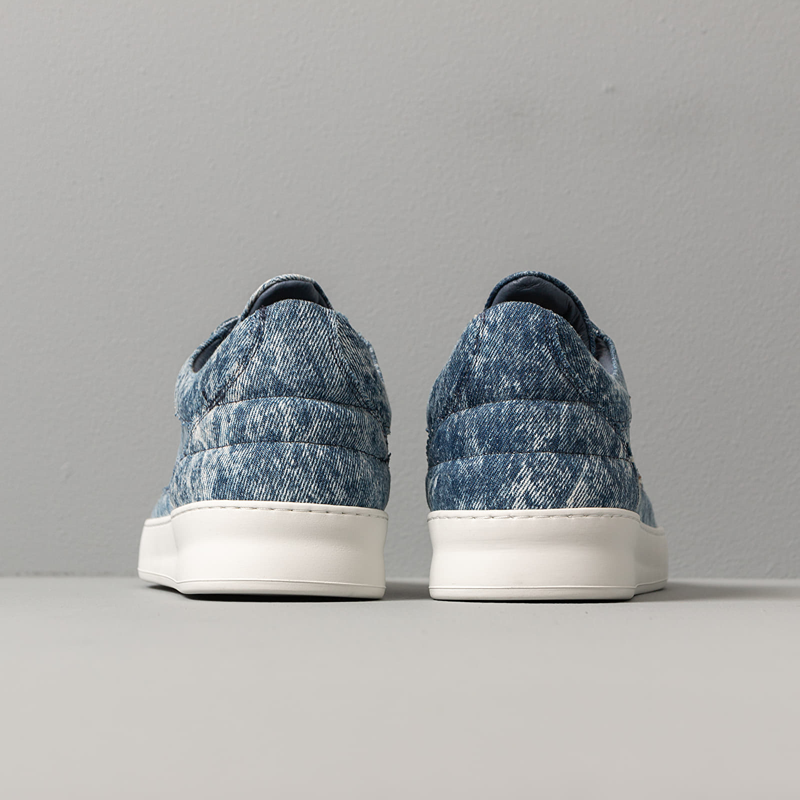 Men's shoes Filling Pieces Low Top Plain Denim Blue