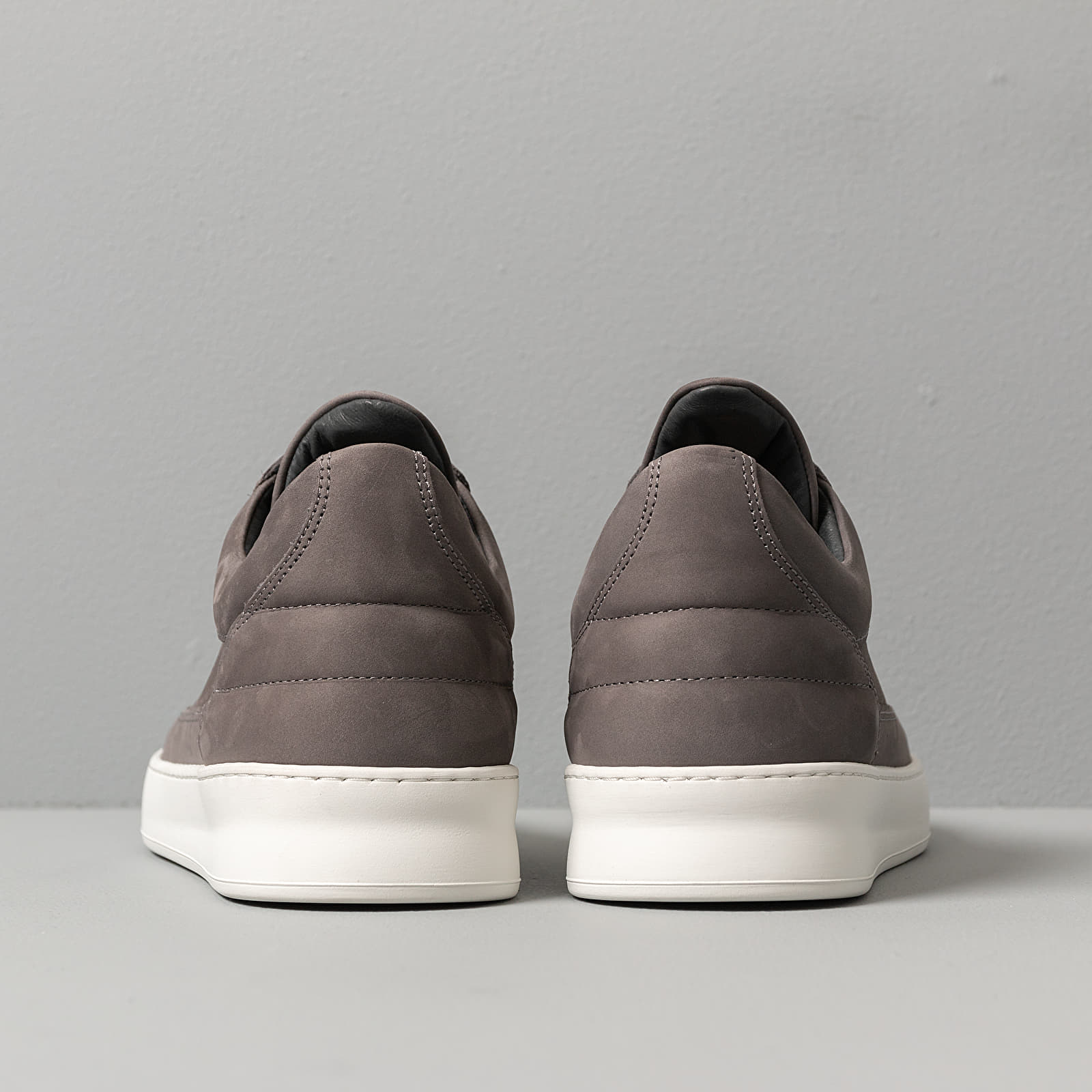 Men s shoes Filling Pieces Low Top Plain Lane Nubuck Dark Grey