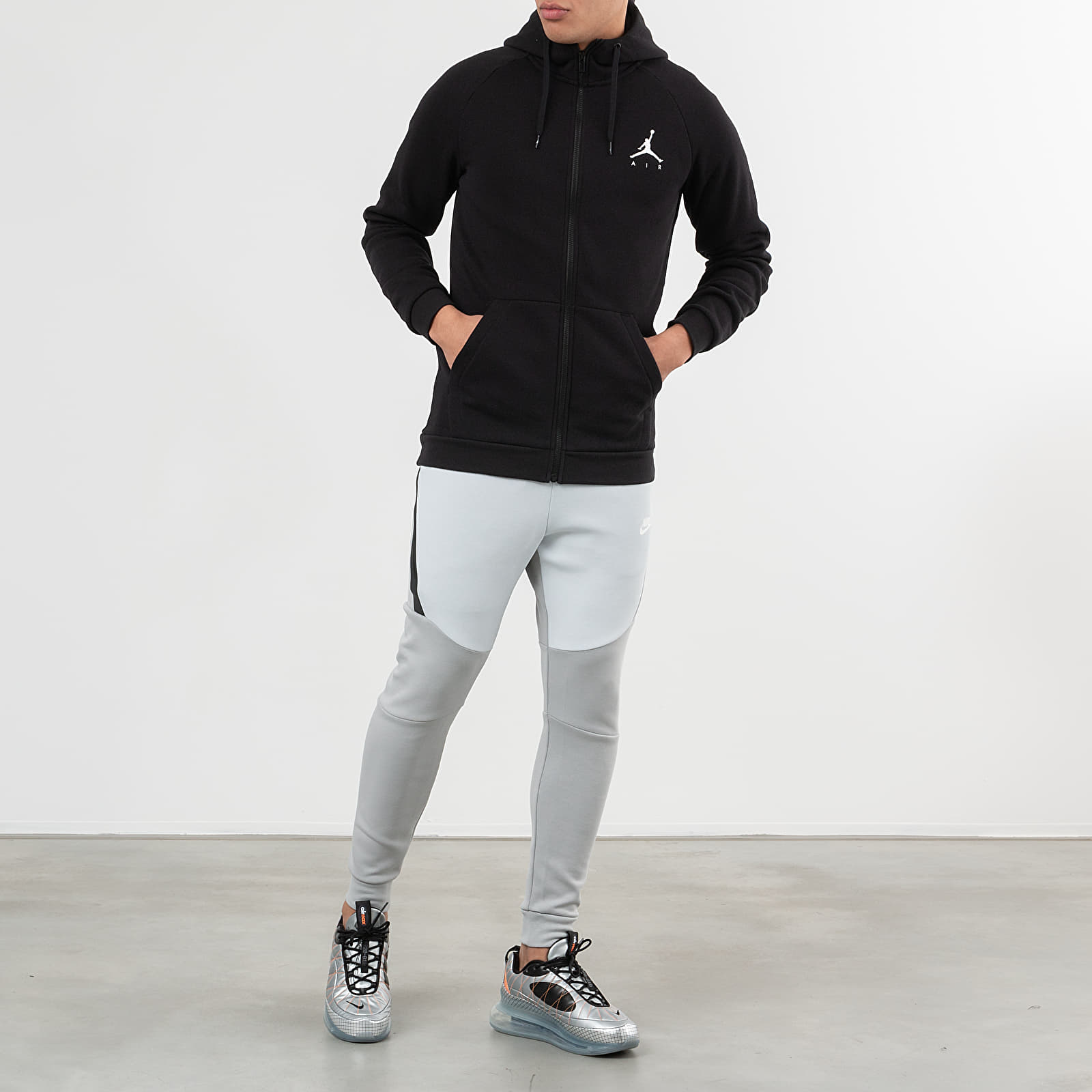Hoodies and sweatshirts Jordan Jumpman Fleece Fullzip Hoodie Black/ White