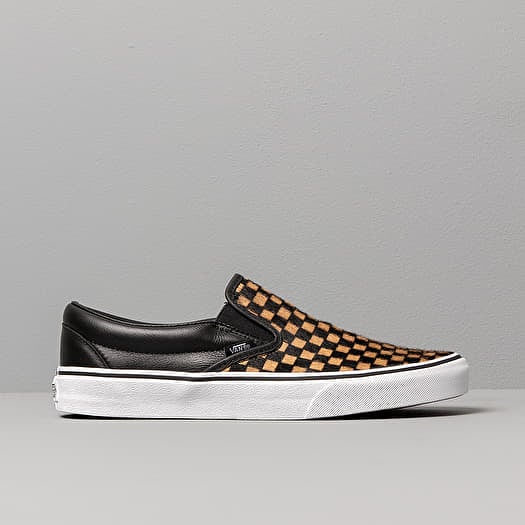 Vans classic slip on calf hair sales
