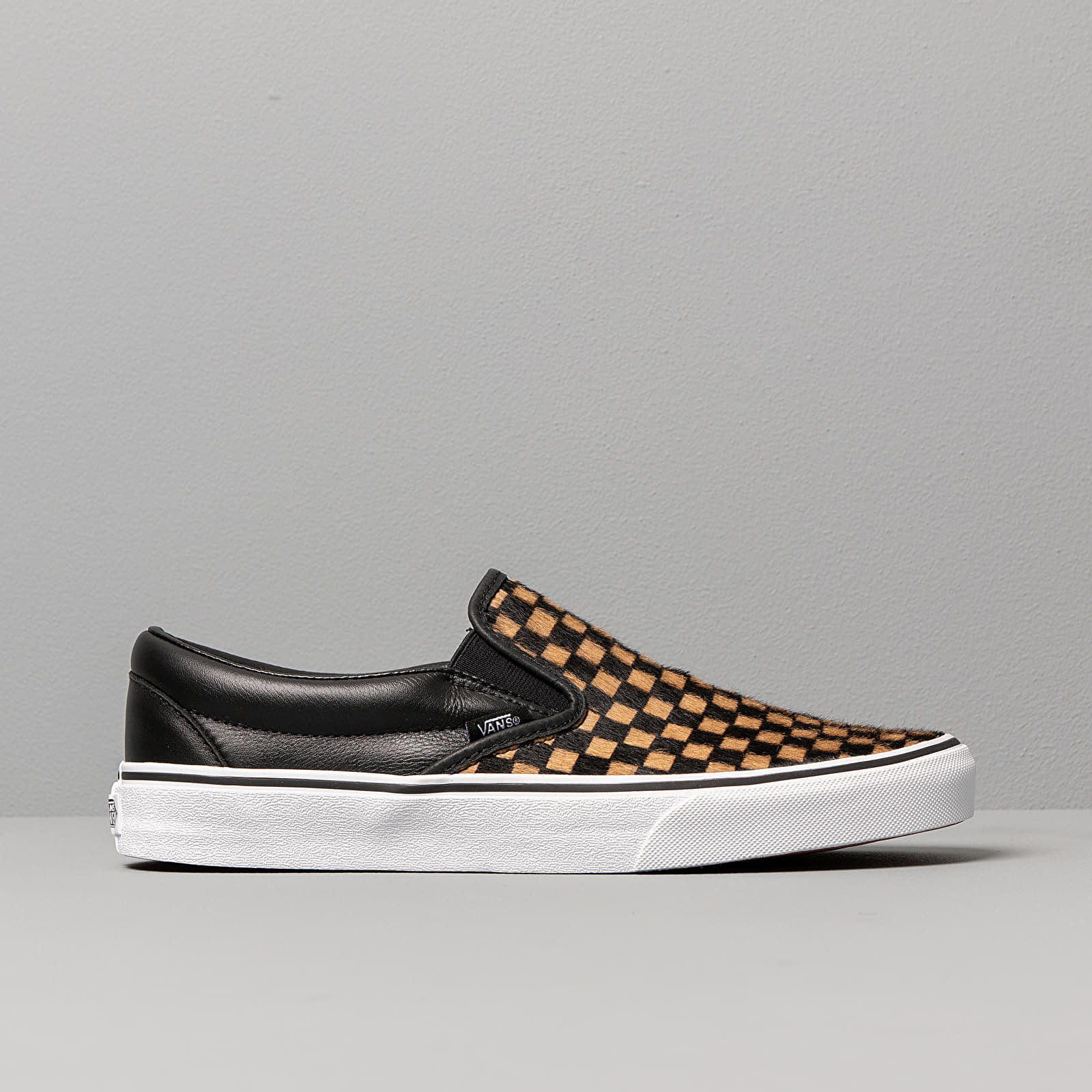 Gold checkered sale vans