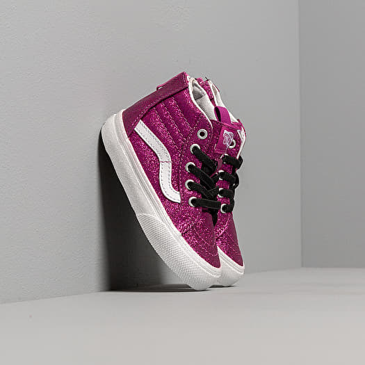 Vans sk8 hi pink glitter online