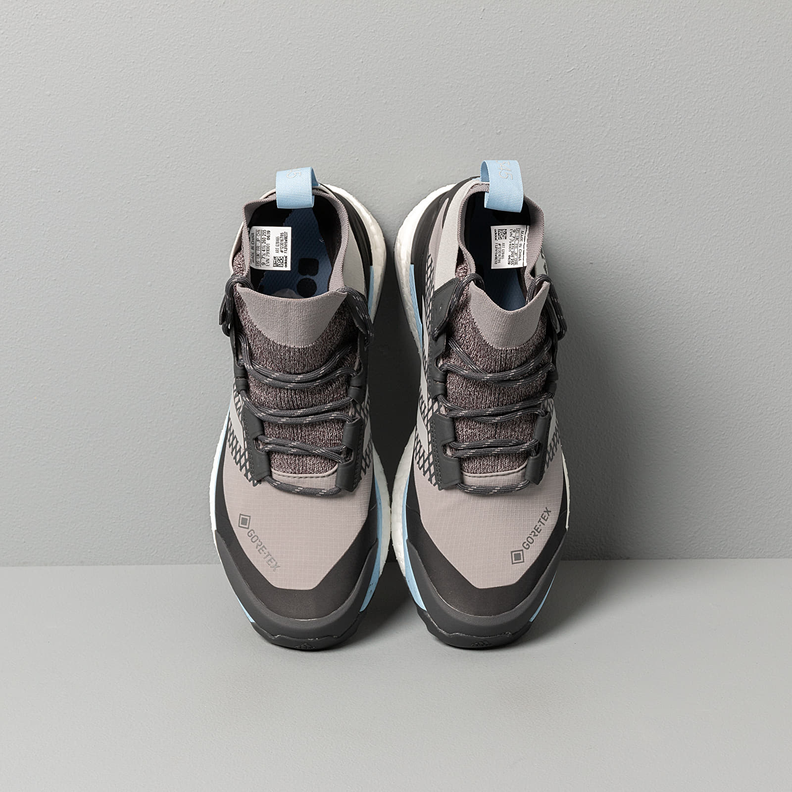 Women s shoes adidas Terrex Free Hiker GTX W Ch Solid Grey Grey Two Glow Blue Footshop