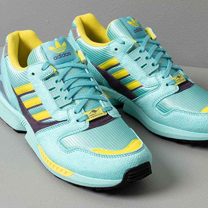 adidas ZX 8000 Clear Aqua/ Light Aqua/ Shock Yellow | Footshop