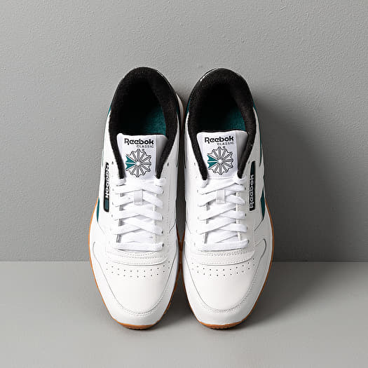 Men s shoes Reebok Classic Leather MU White Black Heritage Teal Footshop