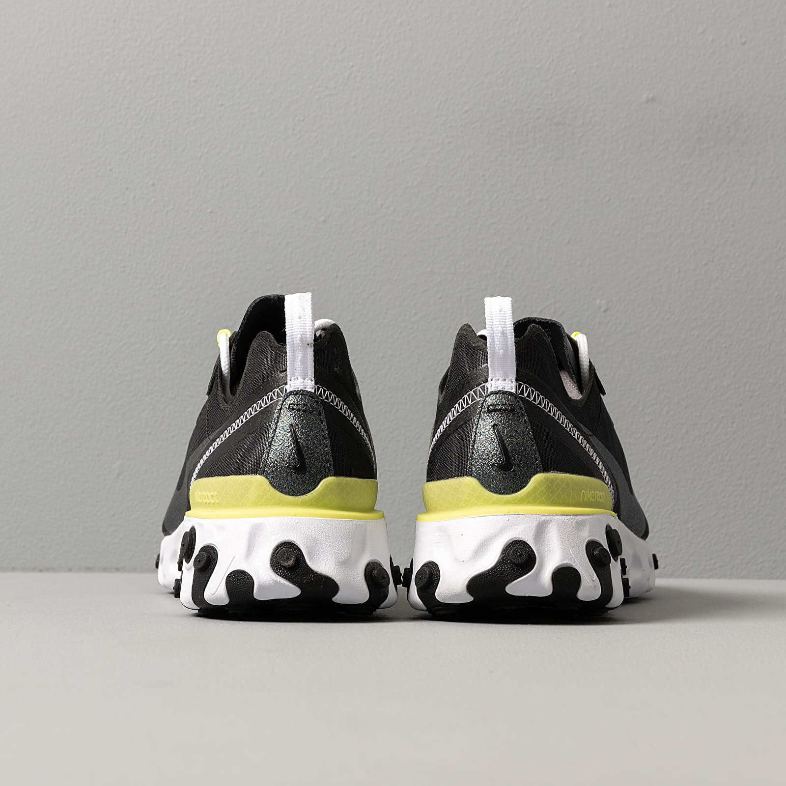 Damesko Nike W React Element 55 Se Black/ White-Lemon Venom