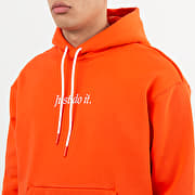 Sweatjacken und Sweatshirts Nike Sportswear Just Do It Pullover Fleece Heavyweight Hoodie Team Orange White Footshop