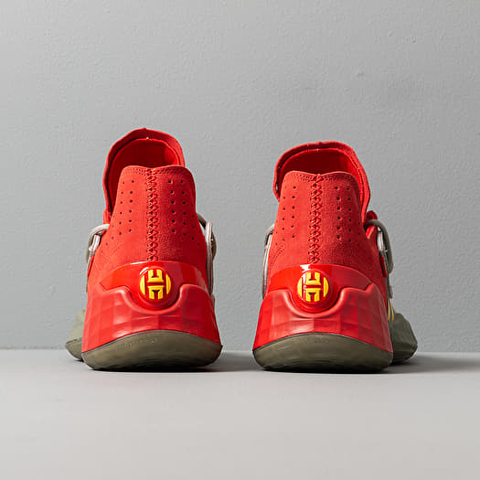 Men's shoes adidas Harden Red/ Fear Grey/ Legend Green