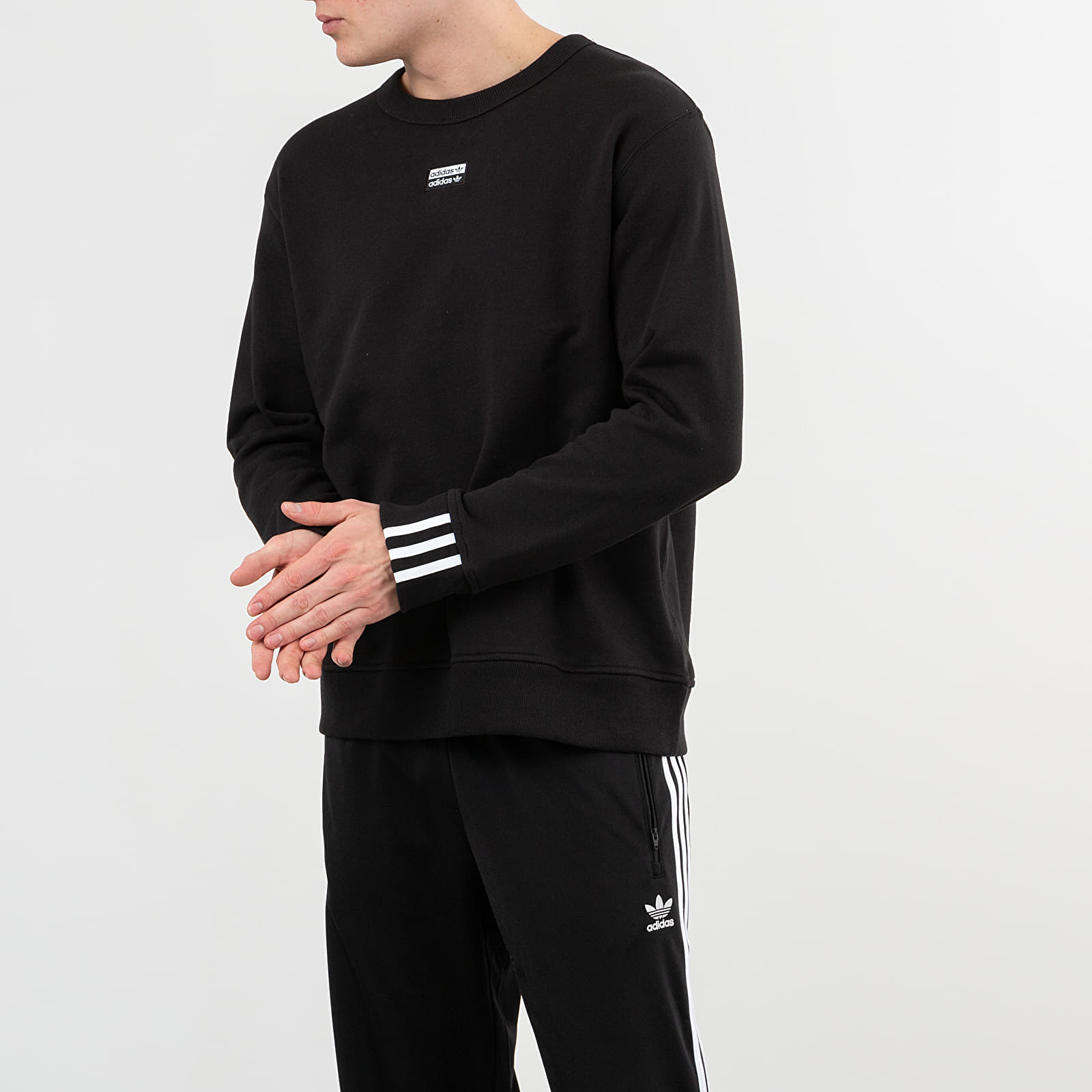 Hoodies and sweatshirts adidas R.Y.V. Crewneck Black Footshop