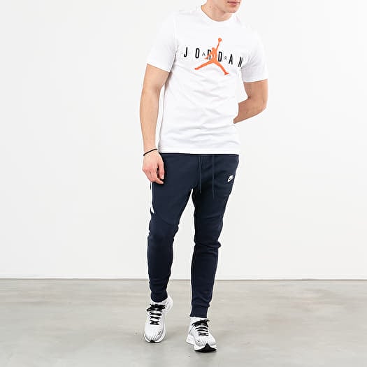 T shirts Jordan Air Wordmark Tee White Black Infrared 23 Footshop
