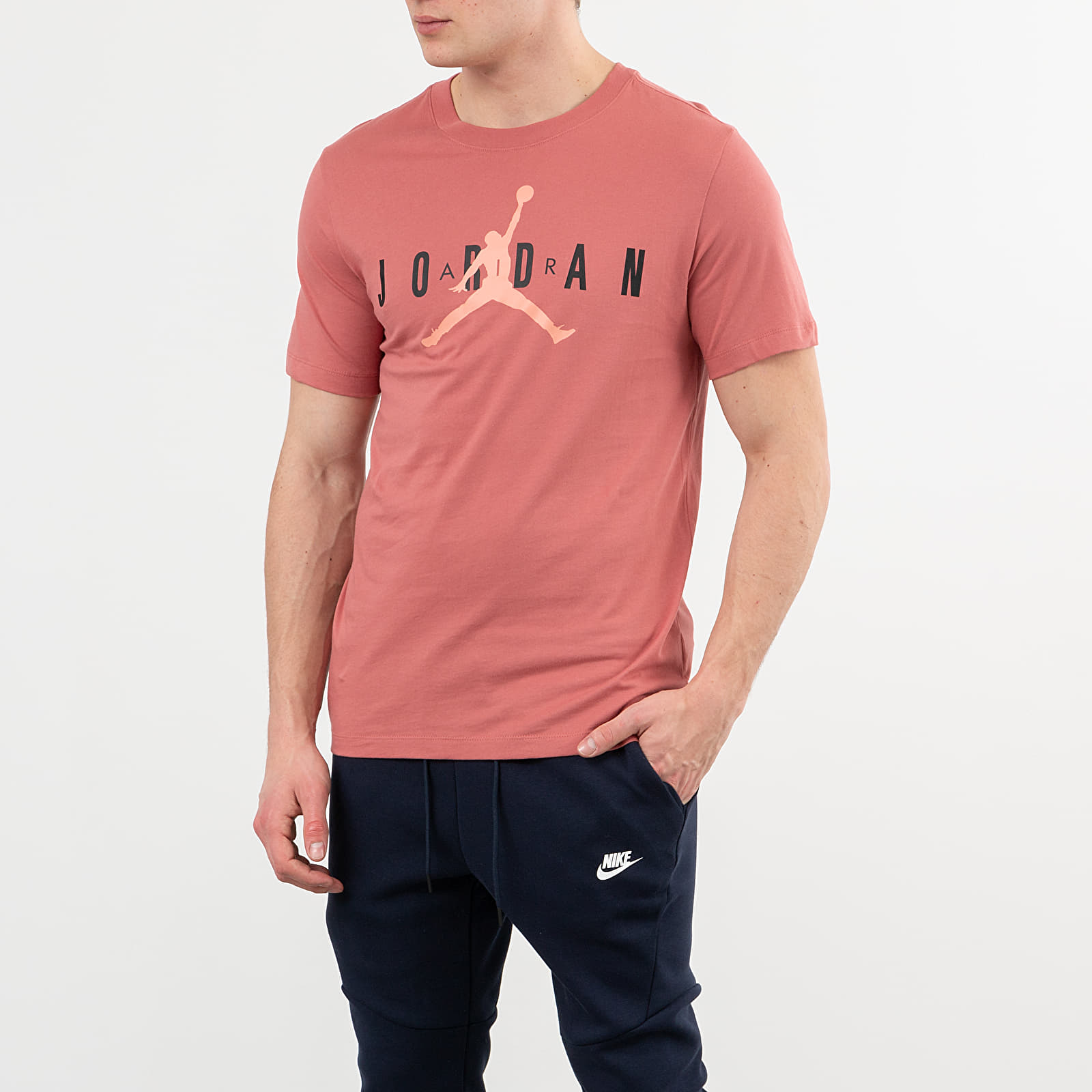 Camisetas Jordan Air Wordmark Tee Canyon Pink/ Black/ Pink Quartz