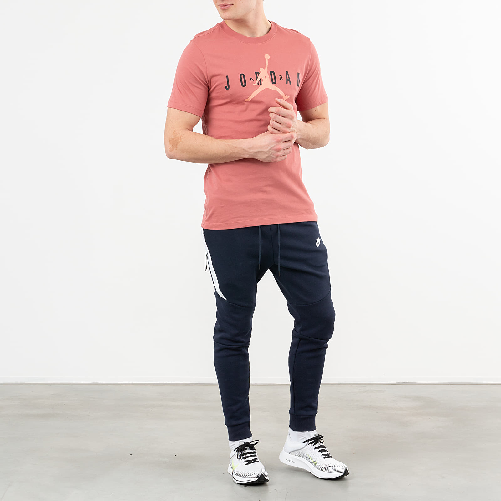 Camisetas Jordan Air Wordmark Tee Canyon Pink/ Black/ Pink Quartz